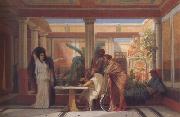 Alma-Tadema, Sir Lawrence Gustave Boulanger,The Rehearsal in the House of the Tragic Poet (mk23) china oil painting reproduction